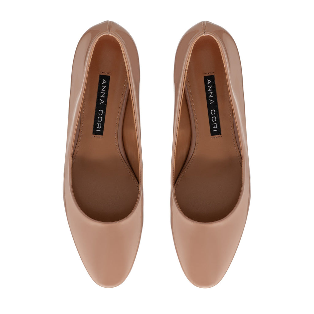 Pantofi Eleganti Dama 8047 Lac Nude